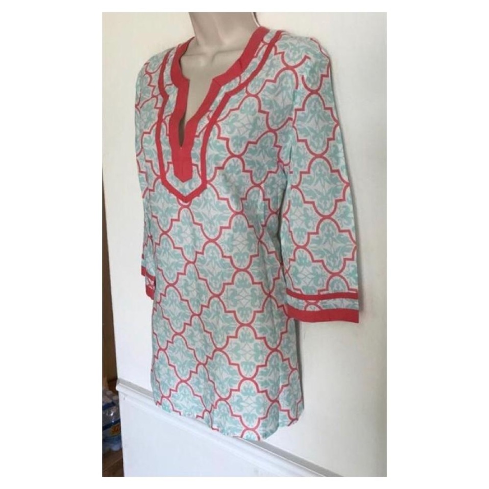 🚨SALE J.Crew Womens Tunic Blouse Aqua Blue - Picture 7 of 8